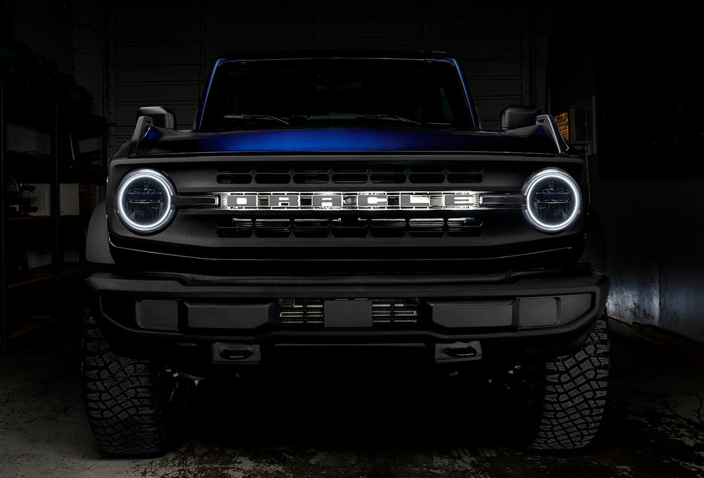 2021-2022 Ford Bronco LED Headlight Halo Kit - Base Headlights by Oracle Lighting