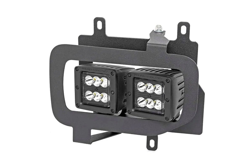 LED Light Kit | Fog Mount | Dual 2" Black Pairs | Spot | Ford F-150 (15-17) by Rough Country