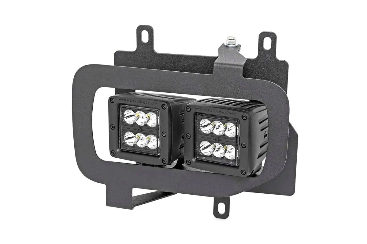 LED Light Kit | Fog Mount | Dual 2" Black Pairs | Spot | Ford F-150 (15-17) by Rough Country