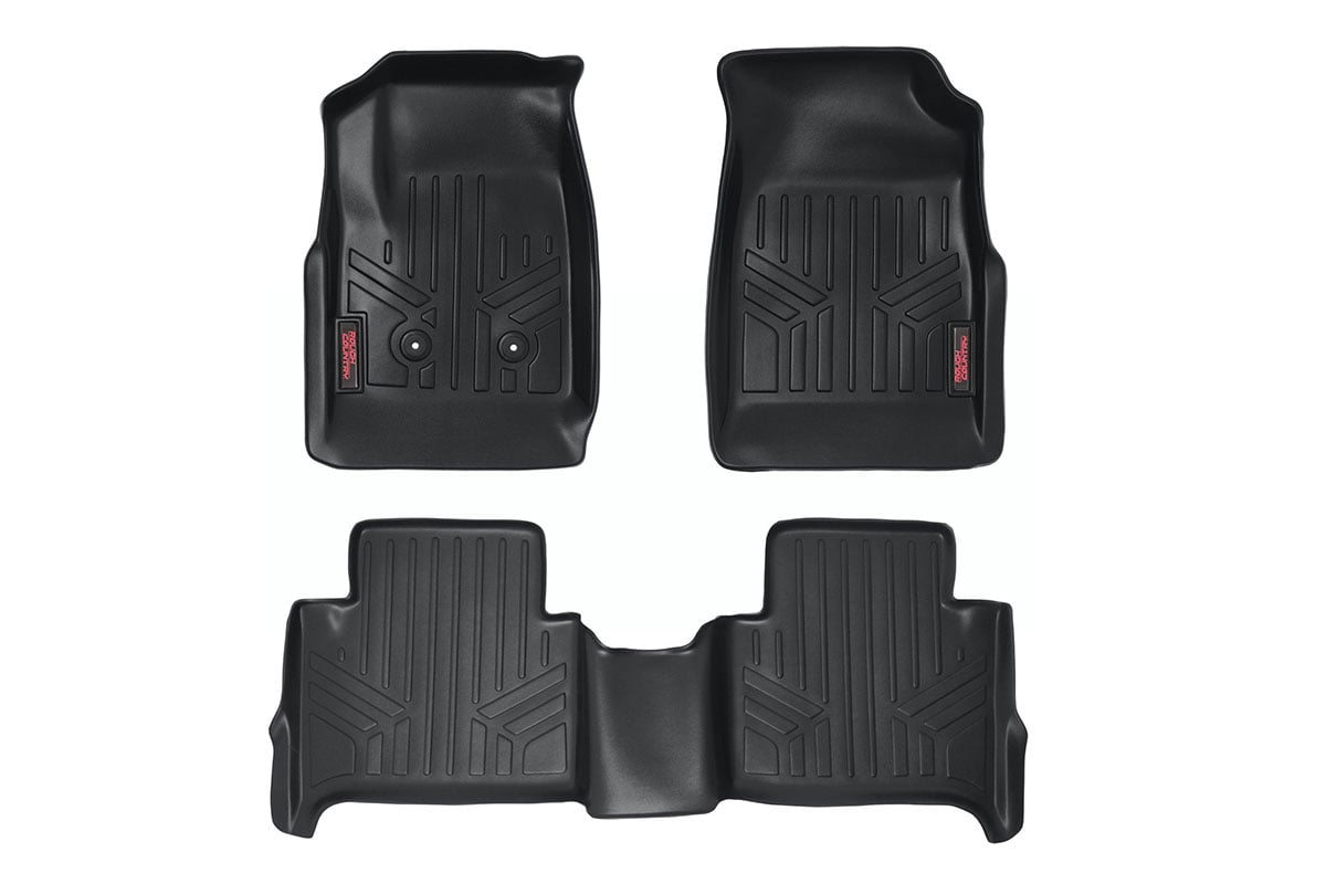Floor Mats | FR & RR | Crew | Chevy/GMC Canyon/Colorado 2WD/4WD (2015-2022) by Rough Country