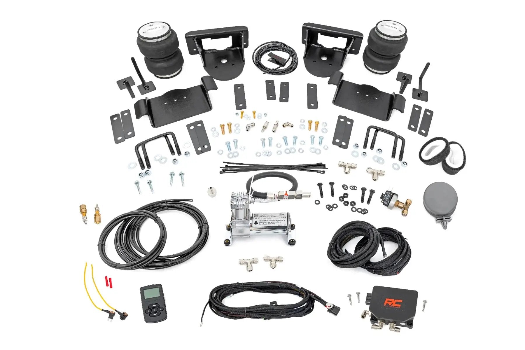 Air Spring Kit w/compressor | Wireless Controller | 0-6" Lifts | Ford F-150 (15-20) by Rough Country