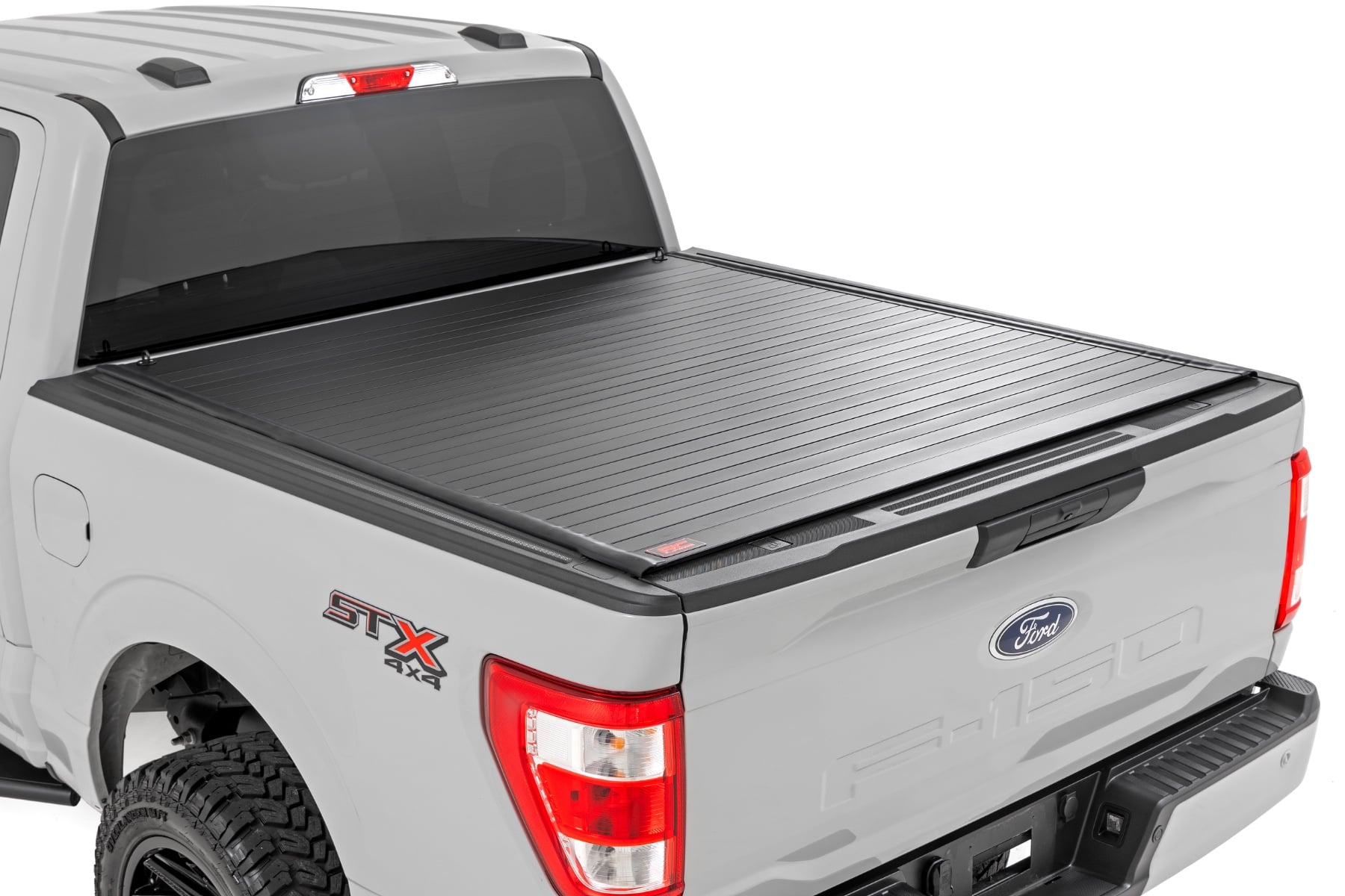 Hard Roll Up Bed Cover | 5'7" Bed | Ford F-150 (15-26)/F-150 Lightning (22-26) by Rough Country