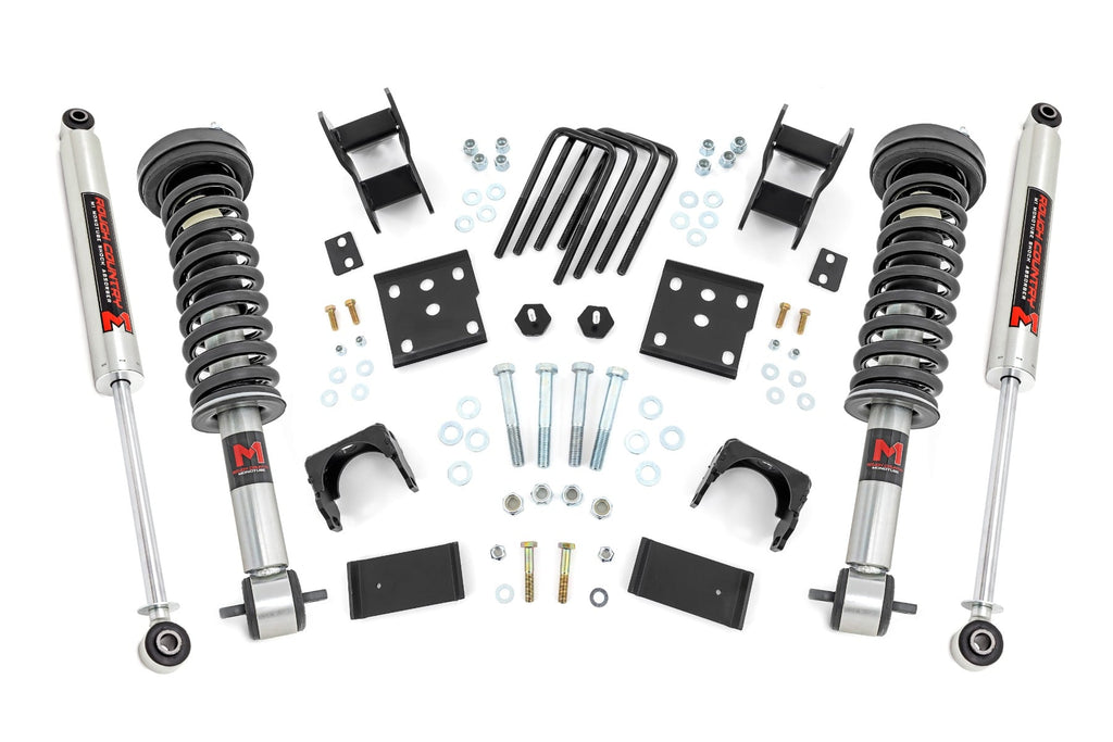 2 Inch Lowering Kit | 4 Inch Rear Lowering | M1 | Ford F-150 4WD (2015-2026) by Rough Country