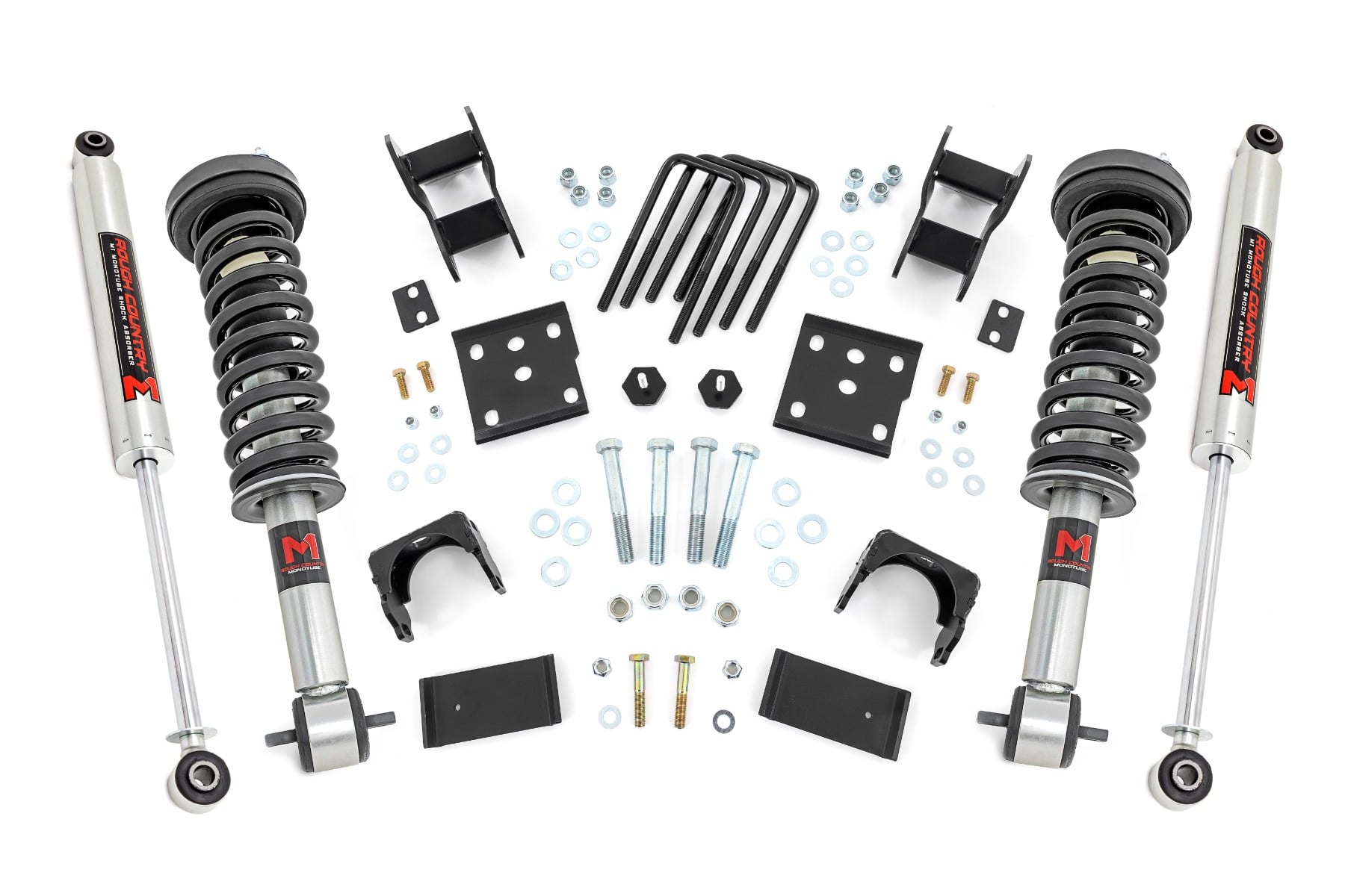 2 Inch Lowering Kit | 4 Inch Rear Lowering | M1 | Ford F-150 4WD (2015-2026) by Rough Country