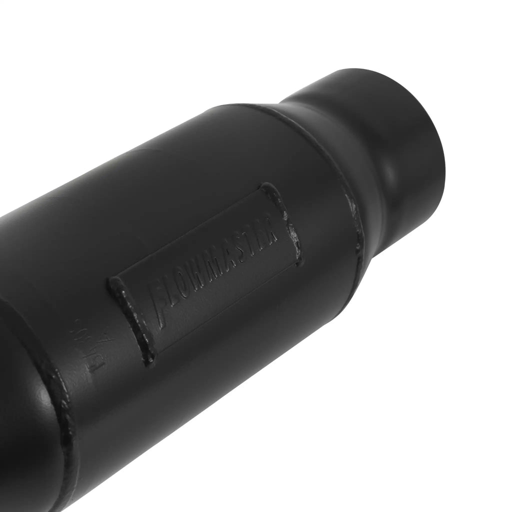 Outlaw Series Race Muffler - short - 3" Center In / 3" Center Out -Aggressive by Flowmaster