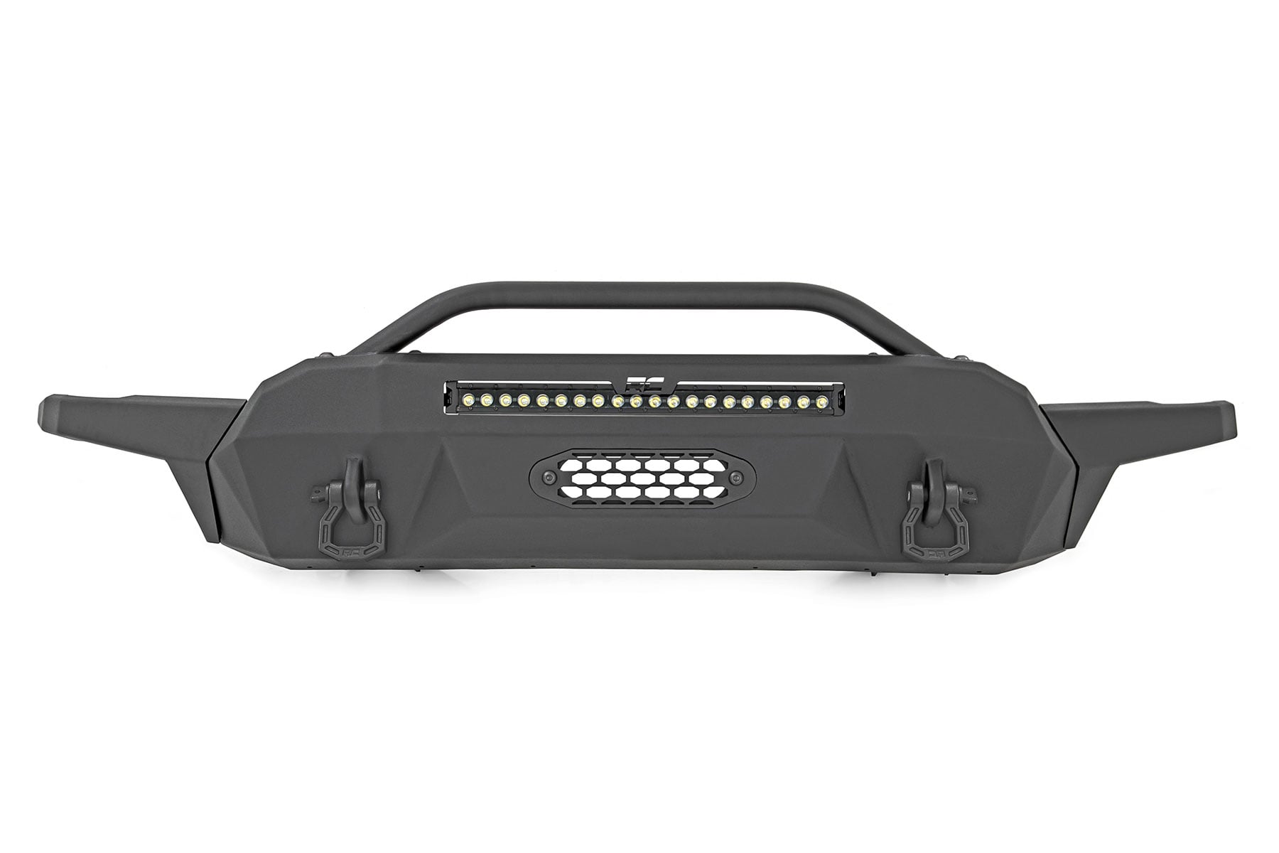 Front Bumper | High Clearance | Hybrid | 20" Blk DRL LED | Toyota Tacoma (16-23) by Rough Country