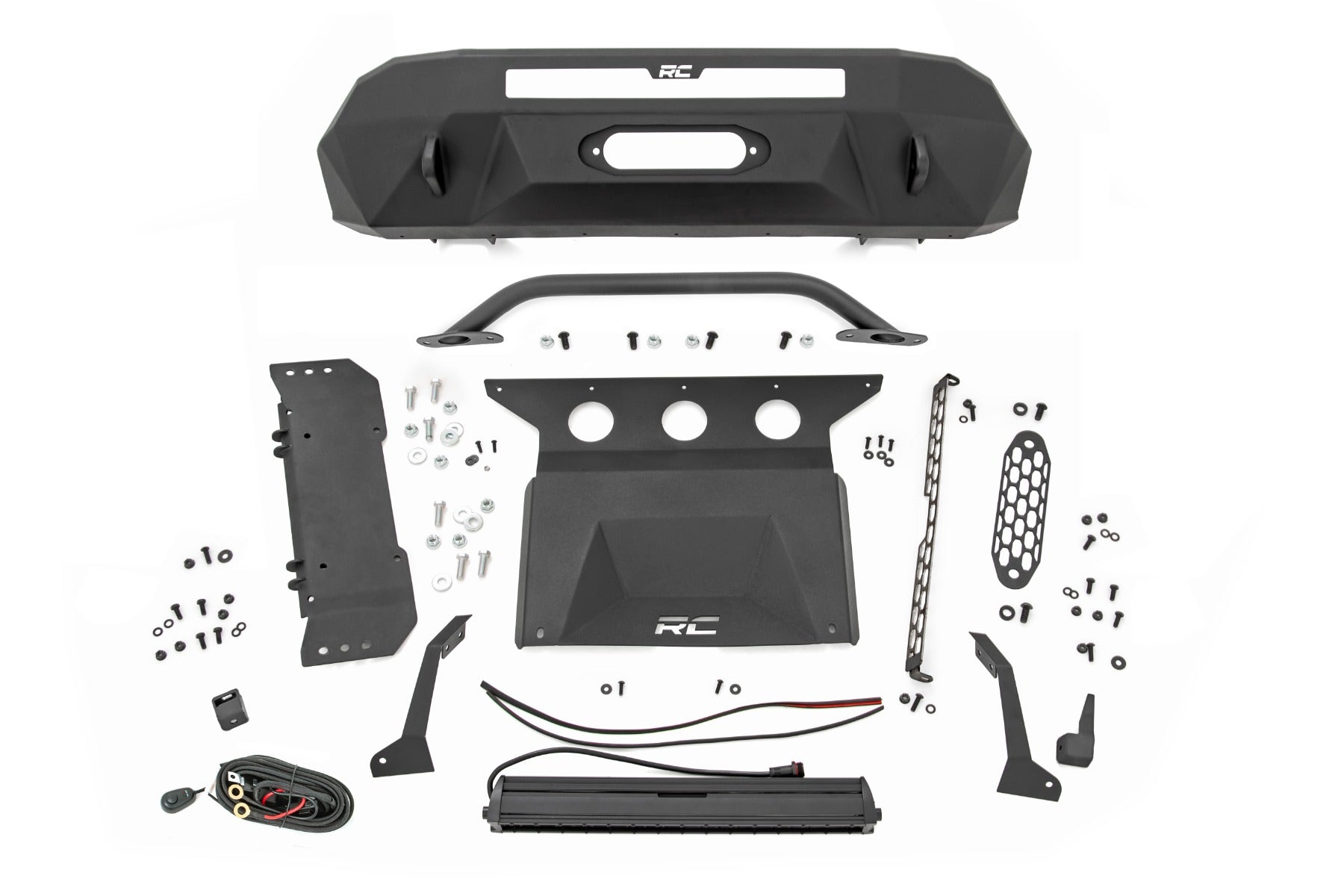 Front Bumper | Hybrid | 20" Blk LED | Toyota Tacoma 2WD/4WD (2016-2023) by Rough Country