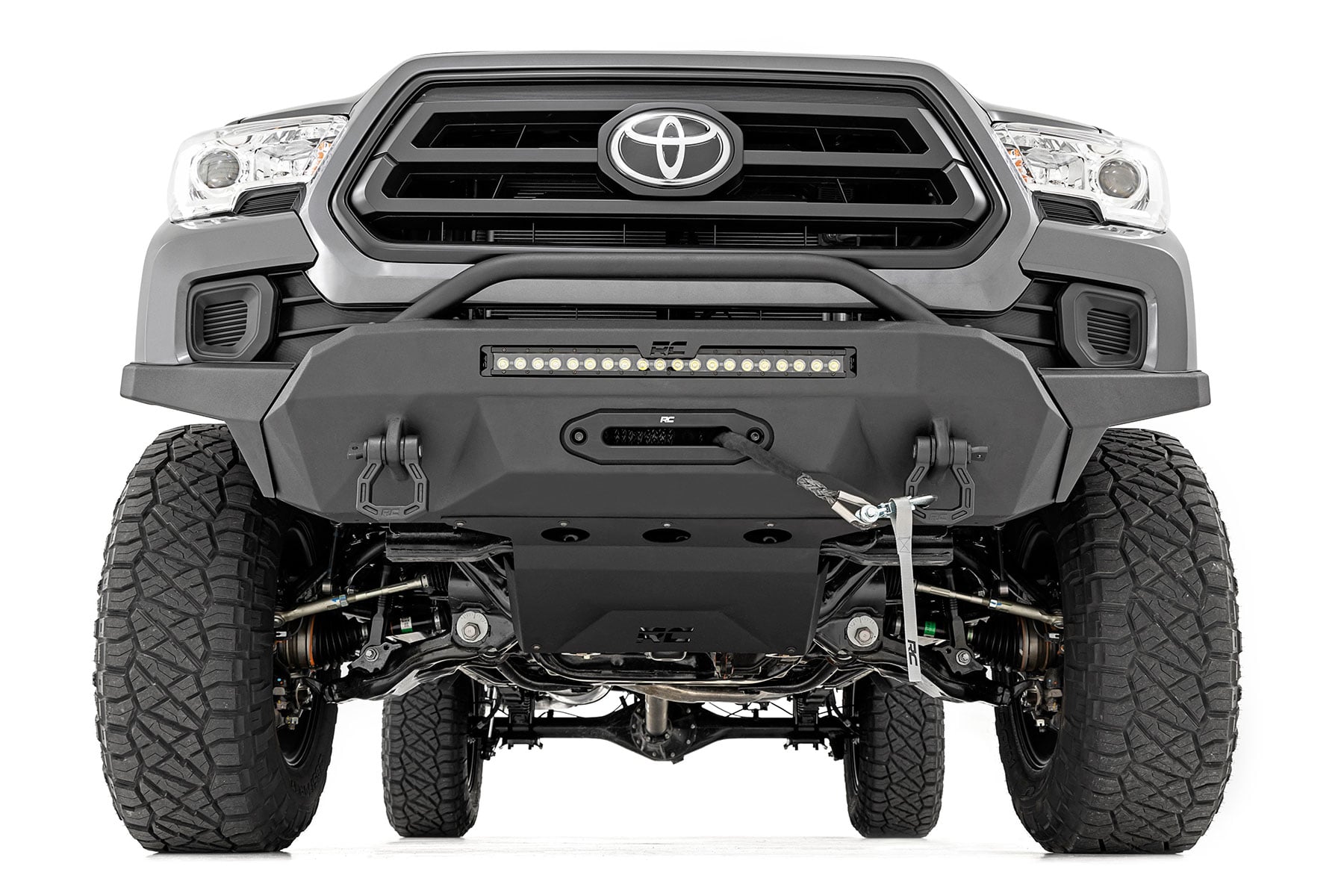 Front Bumper |High Clearance | Hybrid | 20" Blk LED | Toyota Tacoma (16-23) by Rough Country