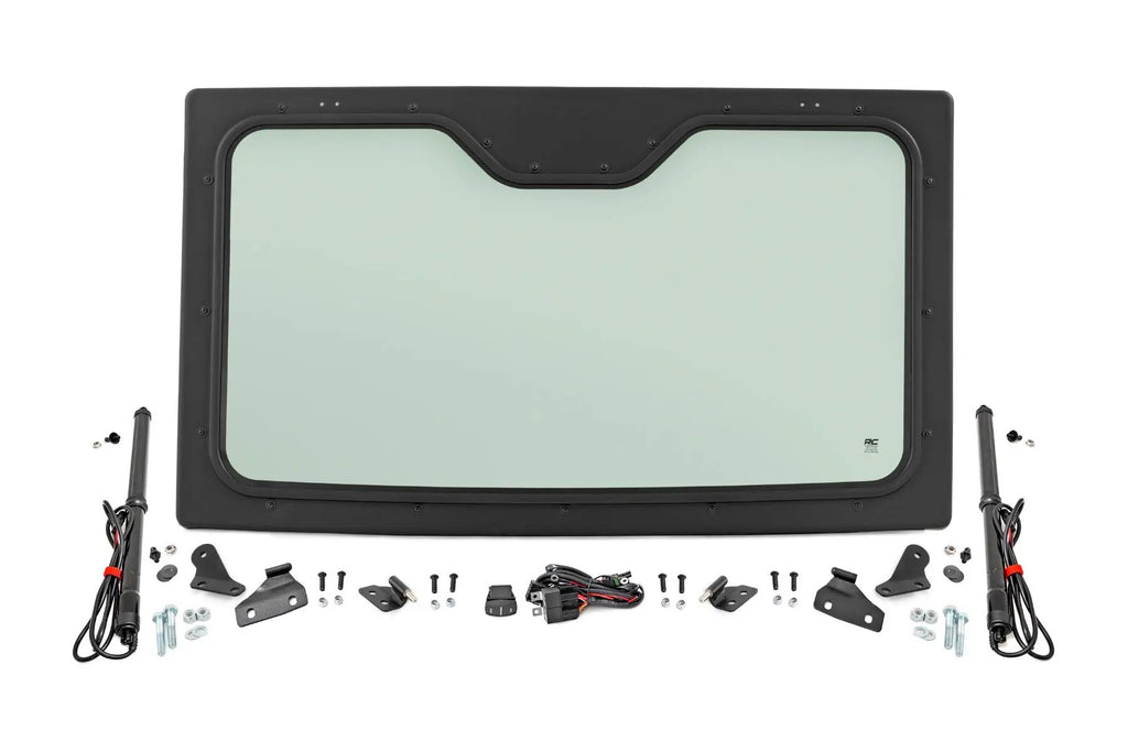 Electric Tilt Windshield | Glass | Formed Frame | Polaris Ranger XP 1000 by Rough Country