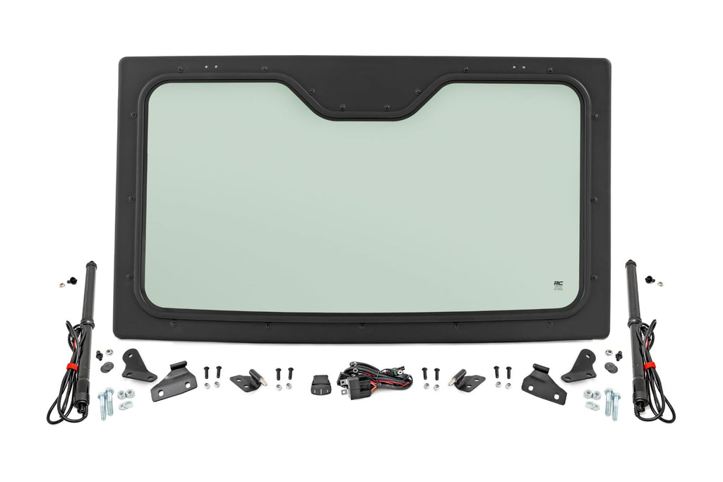 Electric Tilt Windshield | Glass | Formed Frame | Polaris Ranger XP 1000 by Rough Country
