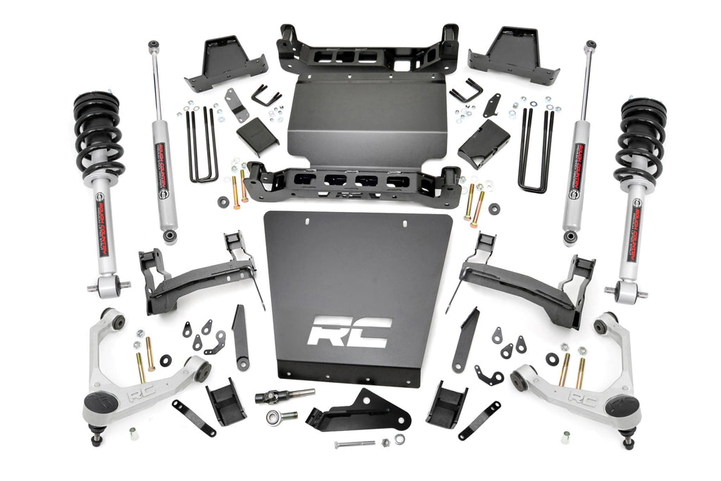 7 Inch Stamped Steel LCA Lift Kit | Forged UCA | Bracket | N3 Struts | Chevy/GMC 1500 (16-18) by Rough Country