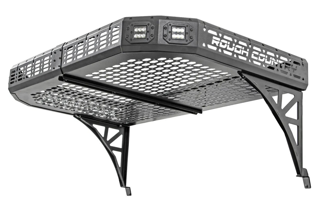 Cargo Rack | Dual 2" Black LED Pairs | Flush Mount | Can-Am Defender HD 5/HD 8/HD 9/HD 10 by Rough Country