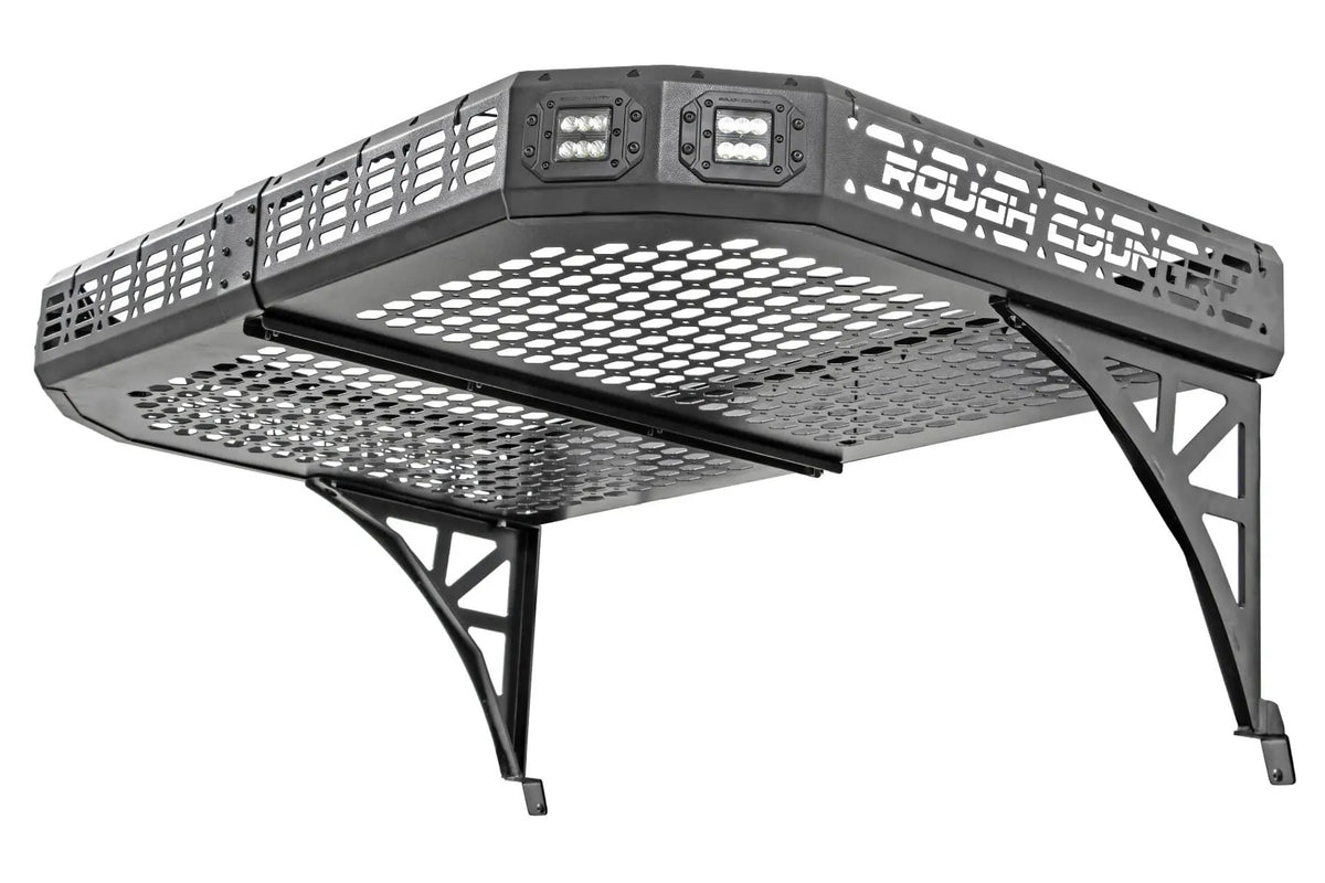 Cargo Rack | Dual 2" Black LED Pairs | Flush Mount | Can-Am Defender HD 5/HD 8/HD 9/HD 10 by Rough Country