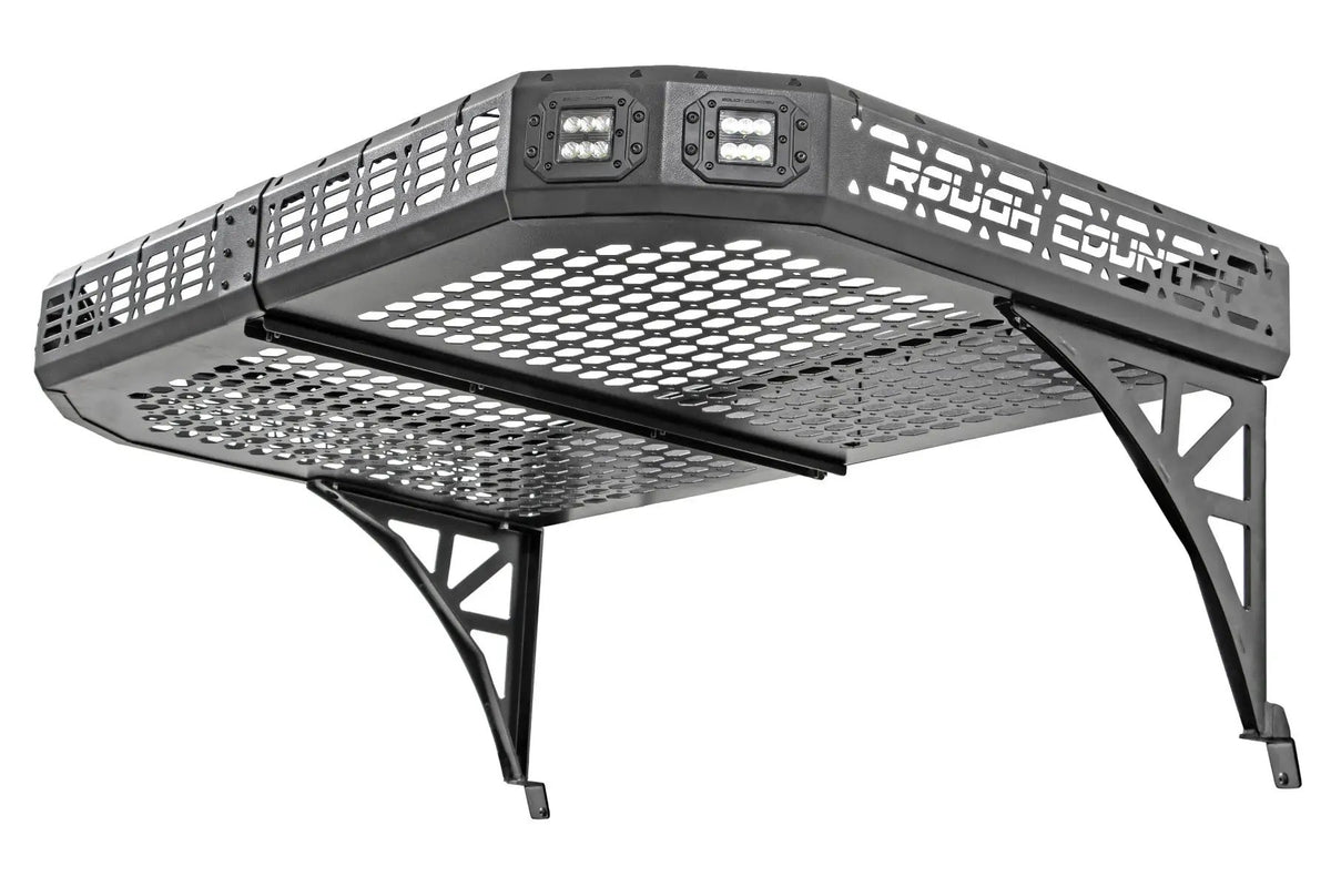 Cargo Rack | Dual 2" Black LED Pairs | Flush Mount | Can-Am Defender HD 5/HD 8/HD 9/HD 10 by Rough Country