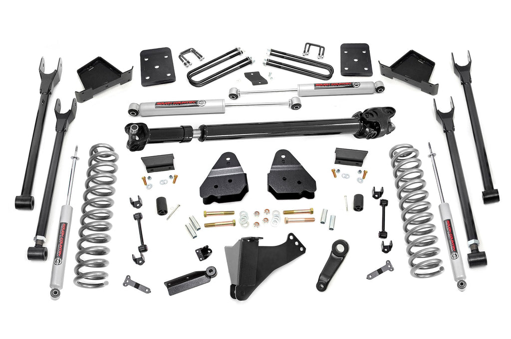 6 Inch Lift Kit | 4-Link | No OVLD | D/S | Ford F-250/F-350 Super Duty (17-22) by Rough Country