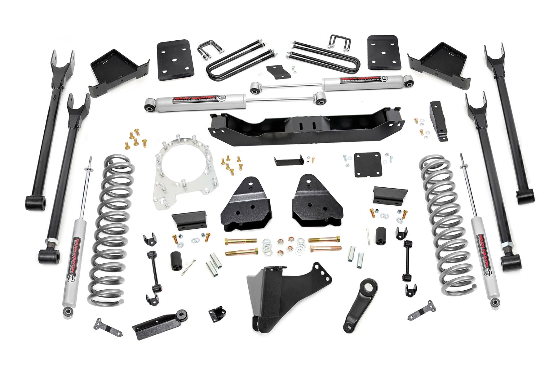 6 Inch Lift Kit | 4-Link | OVLD | Ford F-250/F-350 Super Duty 4WD (2017-2022) by Rough Country