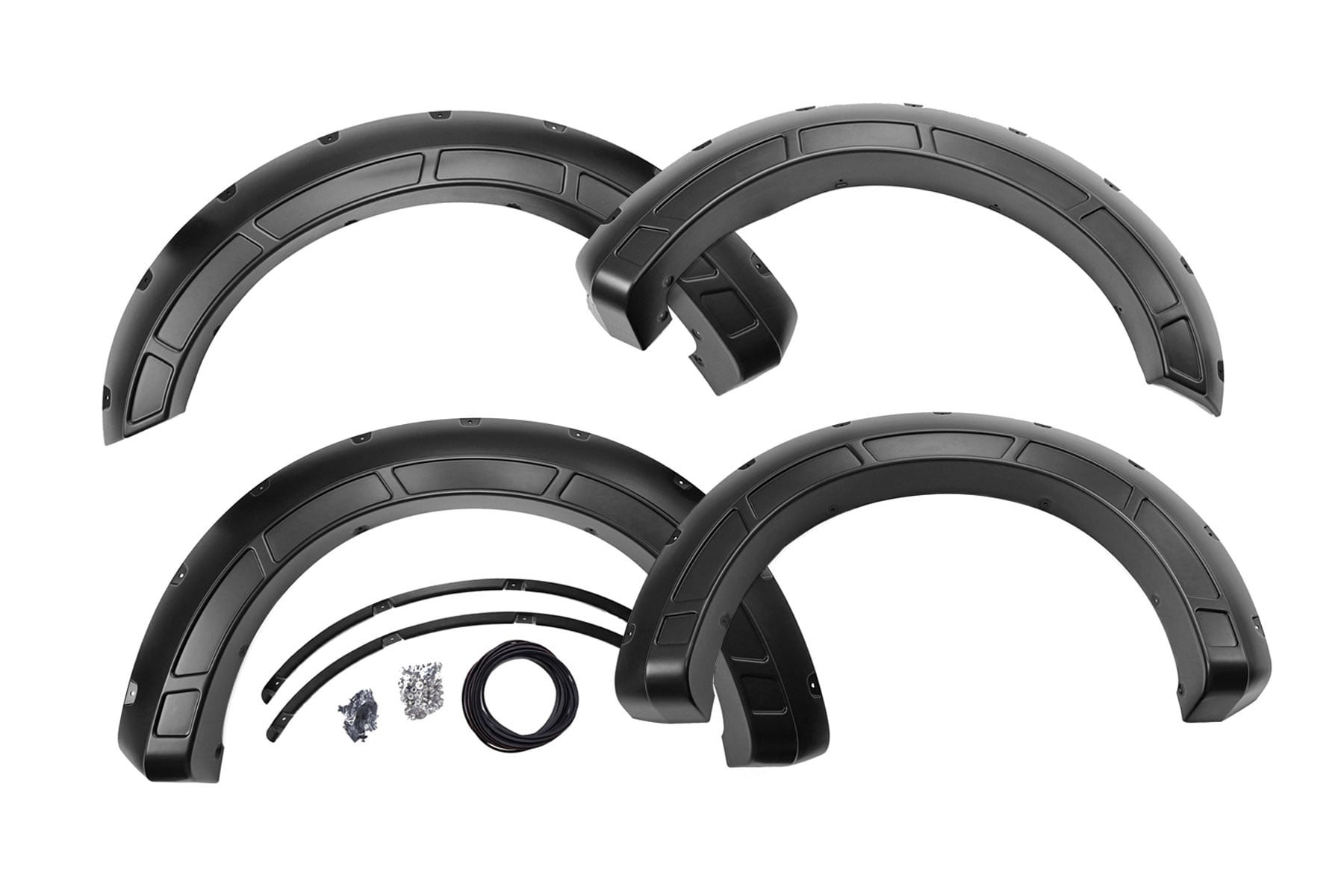 Fender Flares | Defender | G1 Absolute Black | Ford F-250/F-350 Super Duty (17-22) by Rough Country
