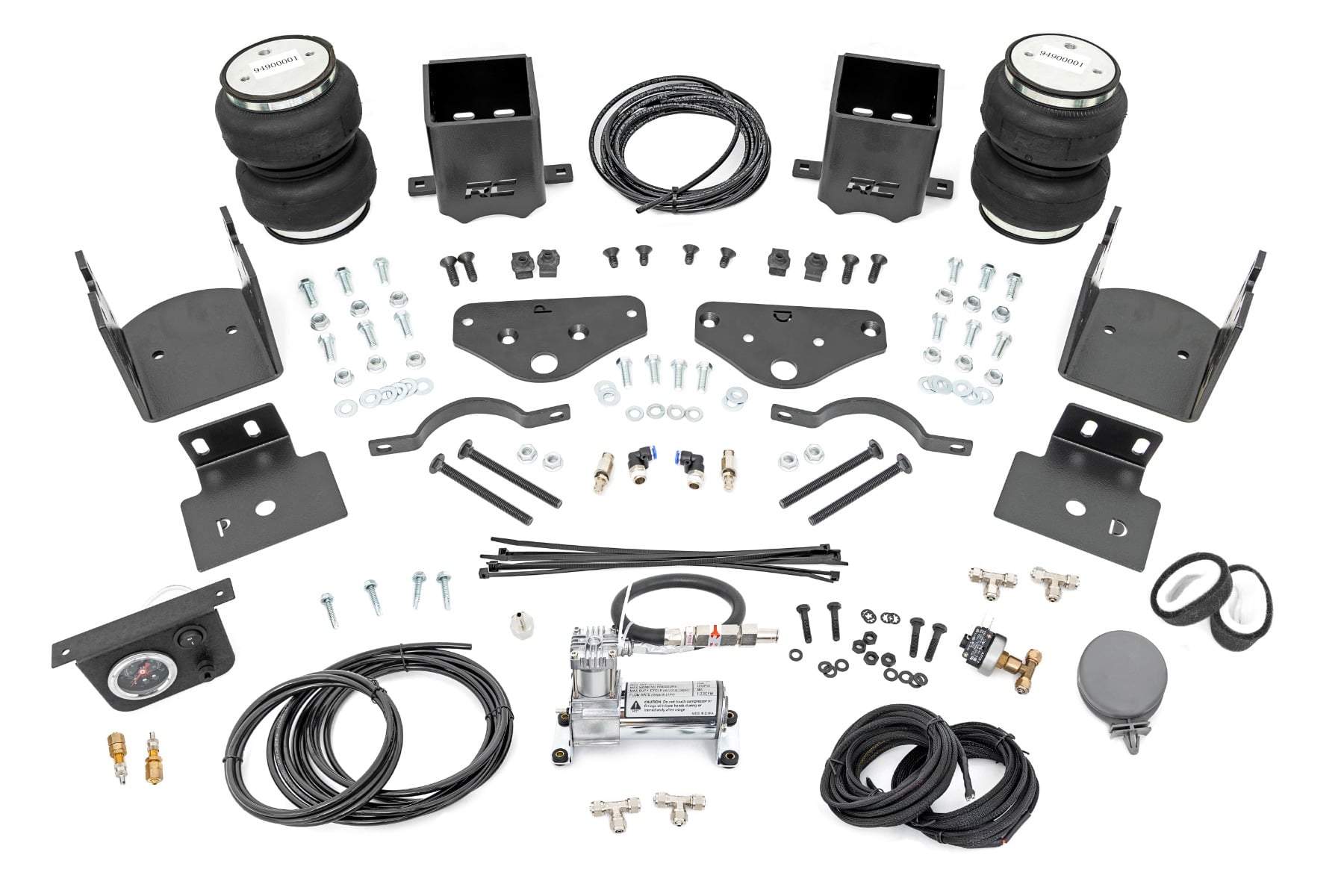 Air Spring Kit w/compressor | Ford F-250/F-350 Super Duty 4WD (2017-2022) by Rough Country