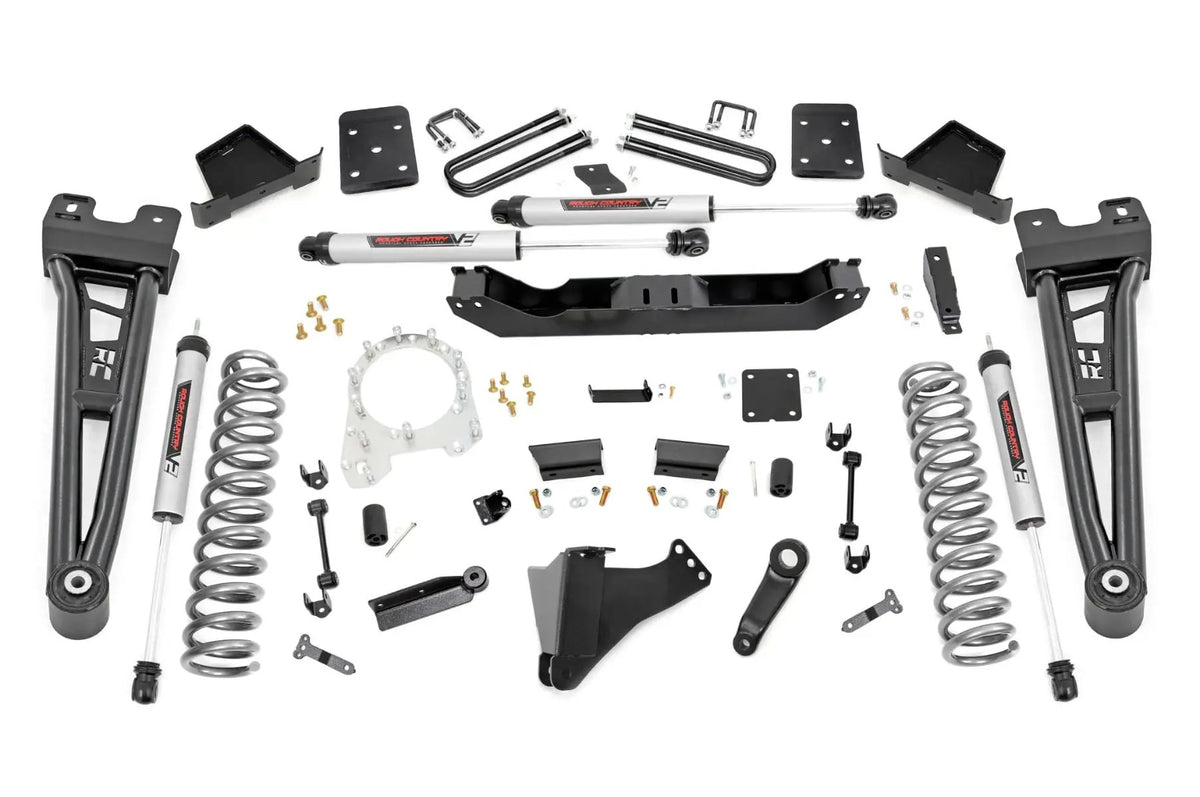 6 Inch Lift Kit | OVLD | V2 Shocks | Ford F-250/F-350 Super Duty 4WD (17-22) by Rough Country
