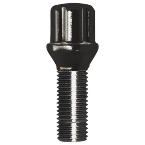 SPLINE LUG BOLT 14-1.25 35MM BLK BULK by Gorilla Automotive