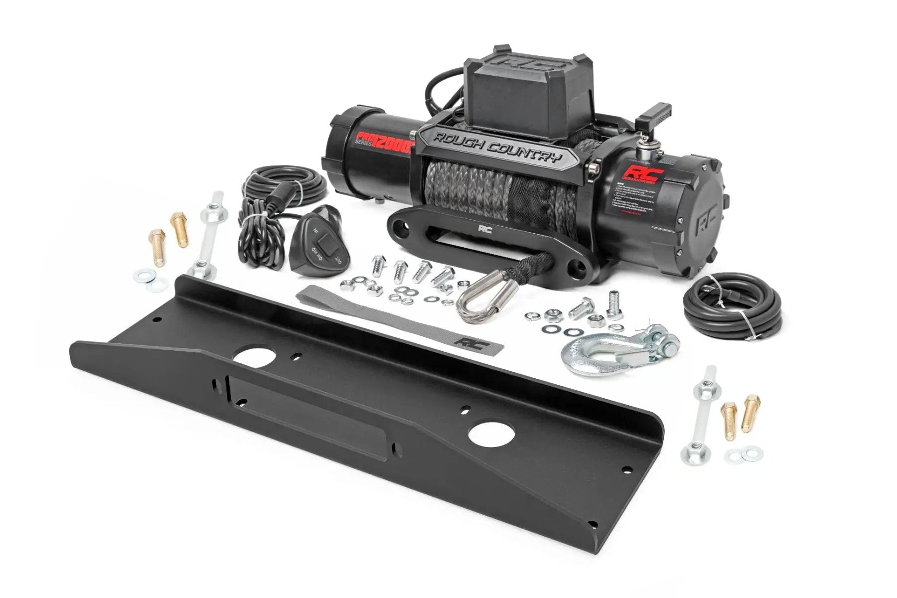 Winch Plate | PRO12000S | Mahindra Roxor by Rough Country