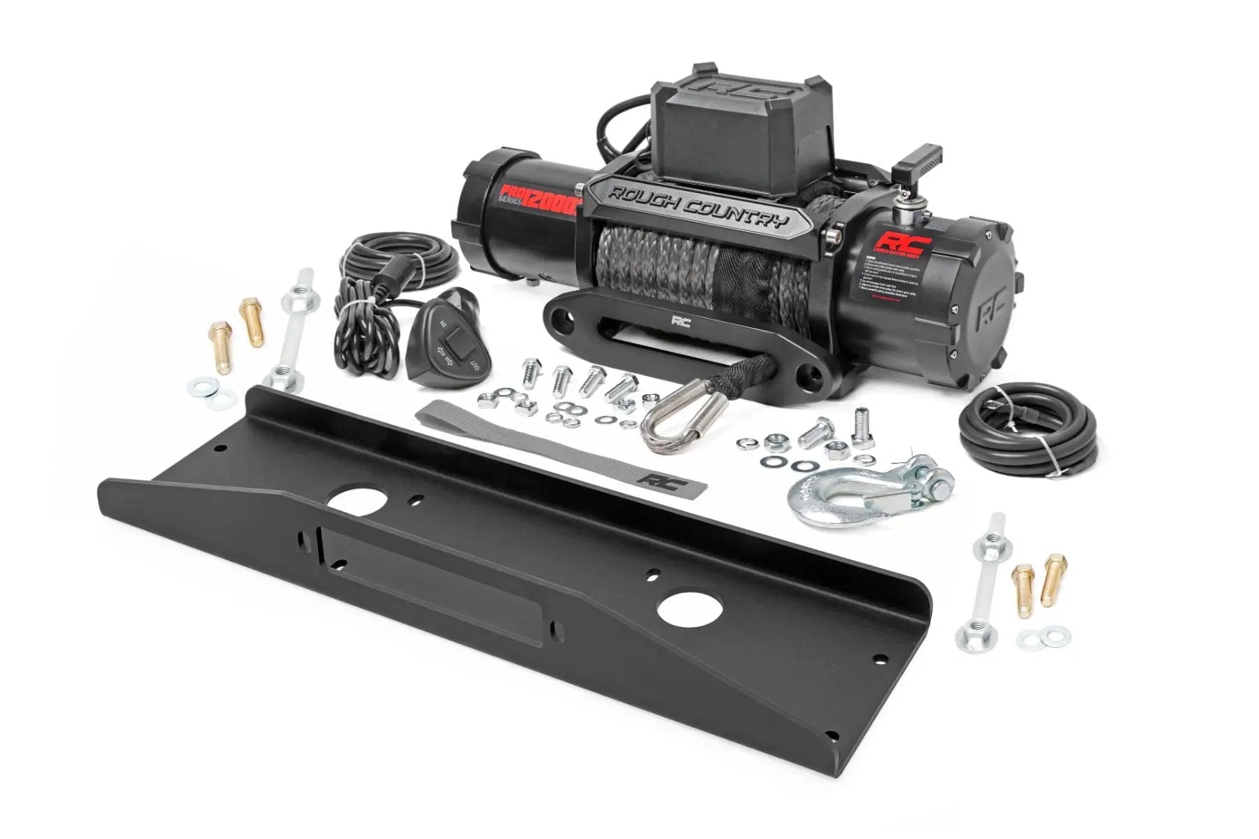Winch Plate | PRO12000S | Mahindra Roxor by Rough Country