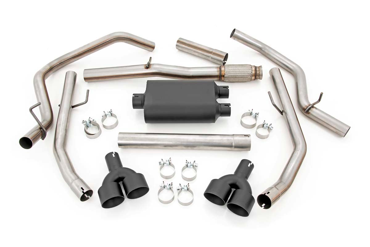 Performance Cat-Back Exhaust | 6.2L | 5'8" & 6'6" Bed | Chevy/GMC Sierra/Silverado 1500 (19-26) by Rough Country