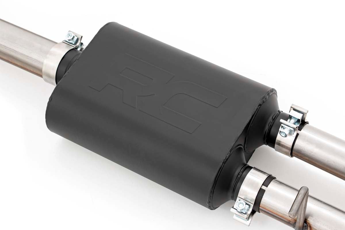 Performance Exhuast | Stainless | Crew/Dbl | RR Exit | Chevy/GMC Sierra/Silverado 1500 (19-26) by Rough Country