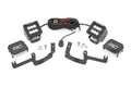 LED Light Kit | Ditch Mount | 2" Black Pair | Flood | Chevy Silverado 1500 (19-26) by Rough Country