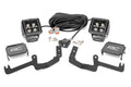 LED Light Kit | Ditch Mount | 2" Black Pair | Amber DRL | Chevy Silverado 1500 (19-26) by Rough Country