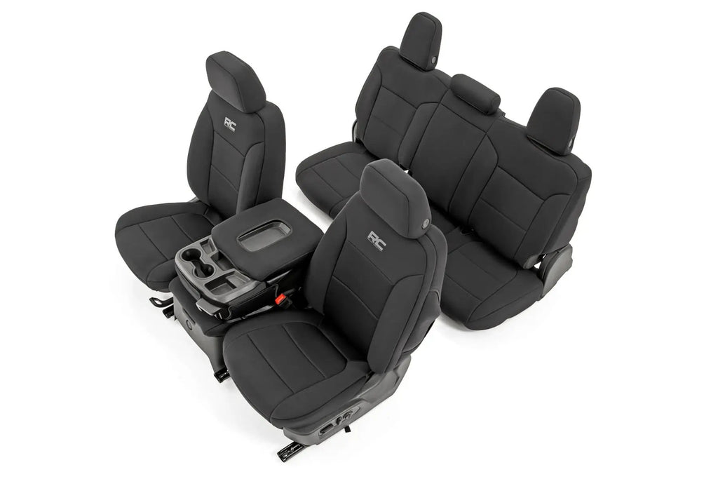 Seat Covers | FR 40/40/20 & RR Arm Rest | Chevy/GMC Sierra 1500 (19-26)/Silverado 1500 (19-26) by Rough Country