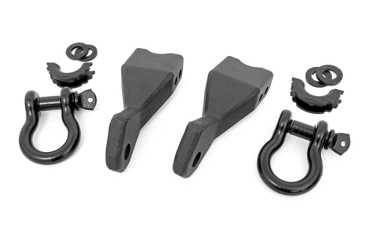Tow Hook Brackets | D-Ring Combo | Chevy Silverado 1500 2WD/4WD (2019-2022) by Rough Country