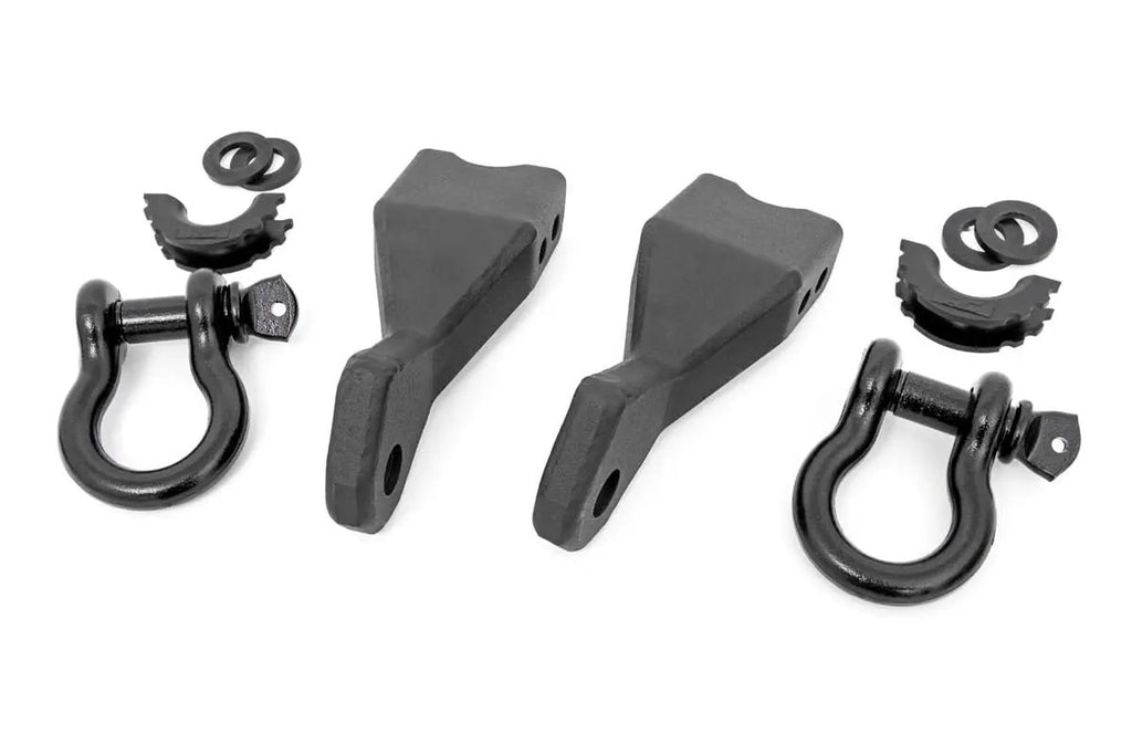 Tow Hook Brackets | D-Ring Combo | Chevy Silverado 1500 2WD/4WD (2019-2022) by Rough Country