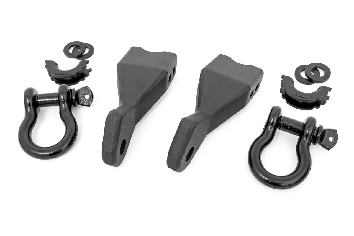 Tow Hook Brackets | D-Ring Combo | Chevy Silverado 1500 2WD/4WD (2019-2022) by Rough Country