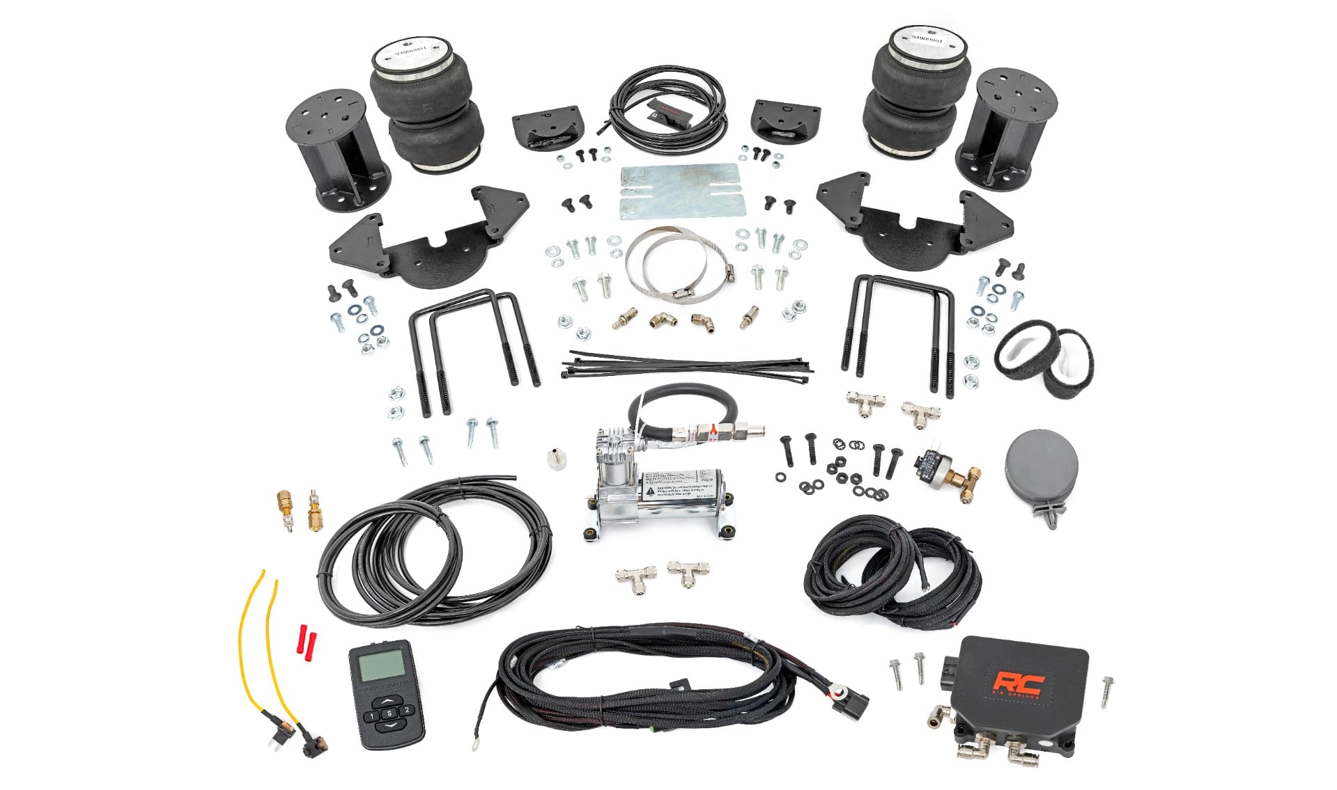 Air Spring Kit w/compressor | Wireless Controller | Chevy/GMC Sierra/Silverado 1500 (19-26) by Rough Country