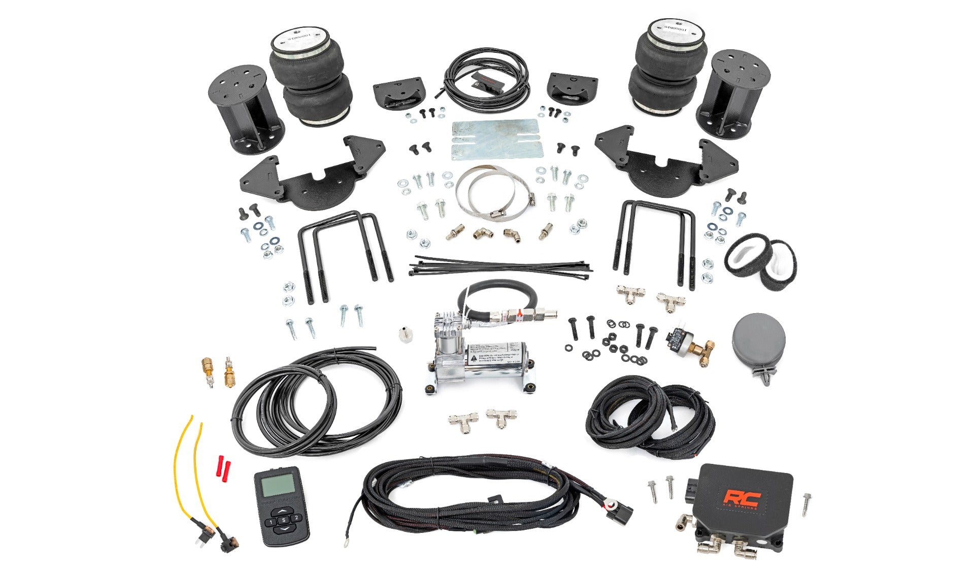 Air Spring Kit w/compressor | Wireless Controller | Chevy/GMC Sierra/Silverado 1500 (19-26) by Rough Country