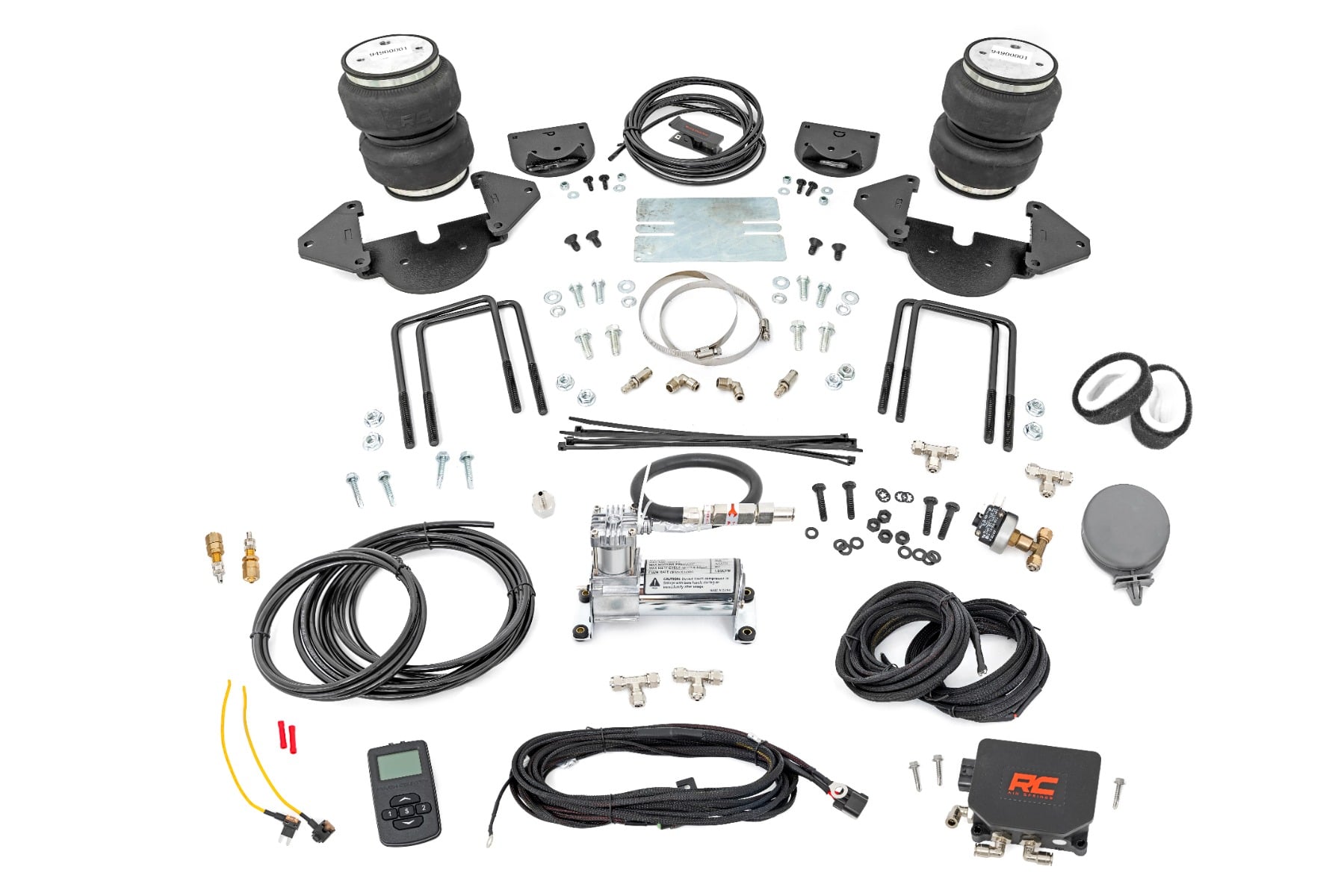 Air Spring Kit w/compressor | Stock Height | Wireless Controller | Chevy/GMC 1500 (19-25 by Rough Country