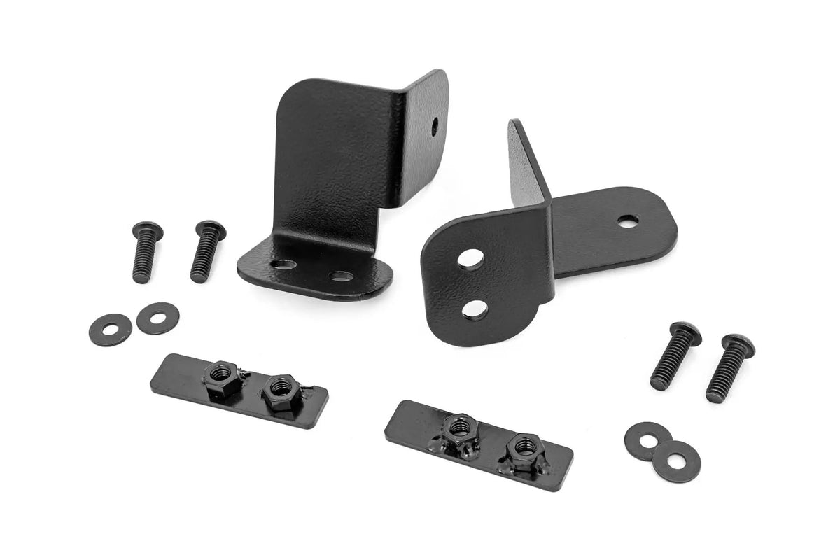 LED Light Kit | Rear Mount | 2" Black Pair | Flood | Polaris Ranger XP 1000 by Rough Country