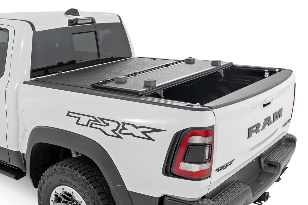 Hard Low Profile Bed Cover | 5'7" Bed | No Rambox | Ram 1500 (19-26)/1500 TRX (21-24) by Rough Country