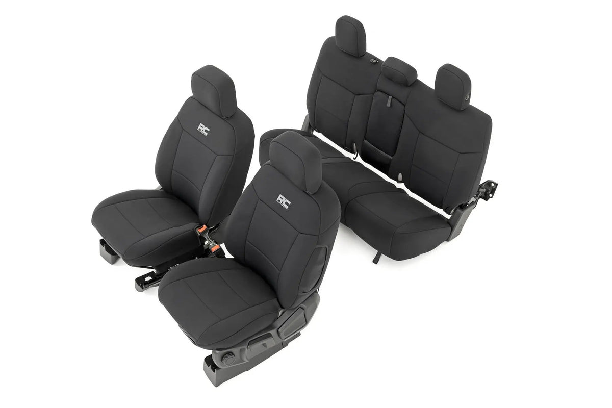 Seat Covers | FR Bucket and RR Bench | Ford Ranger 2WD/4WD (2019-2026) by Rough Country