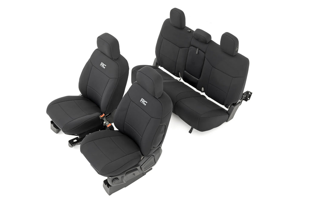 Seat Covers | FR Bucket and RR Bench | Ford Ranger 2WD/4WD (2019-2026) by Rough Country