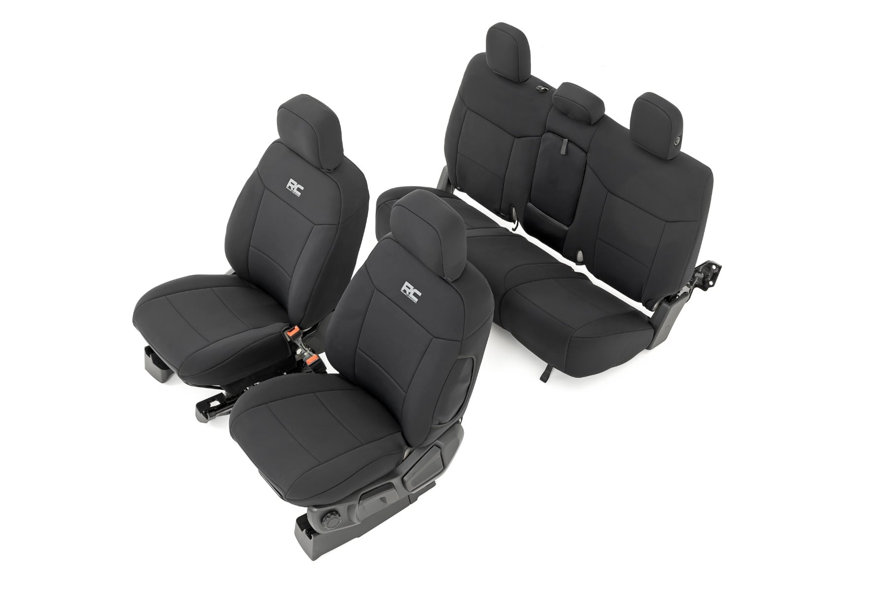 Seat Covers | FR Bucket and RR Bench | Ford Ranger 2WD/4WD (2019-2026) by Rough Country