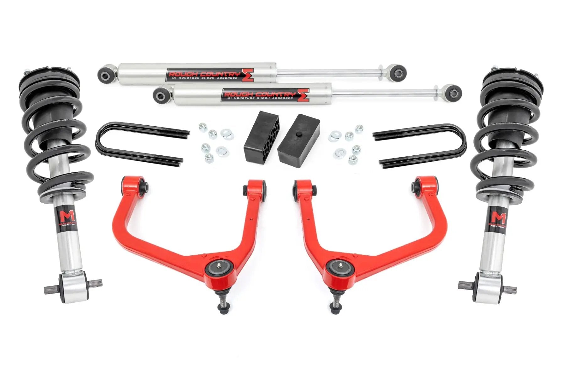 3.5 Inch Lift Kit | Mono Leaf Rear | M1 Struts/M1 | GMC Sierra 1500 (19-24) by Rough Country