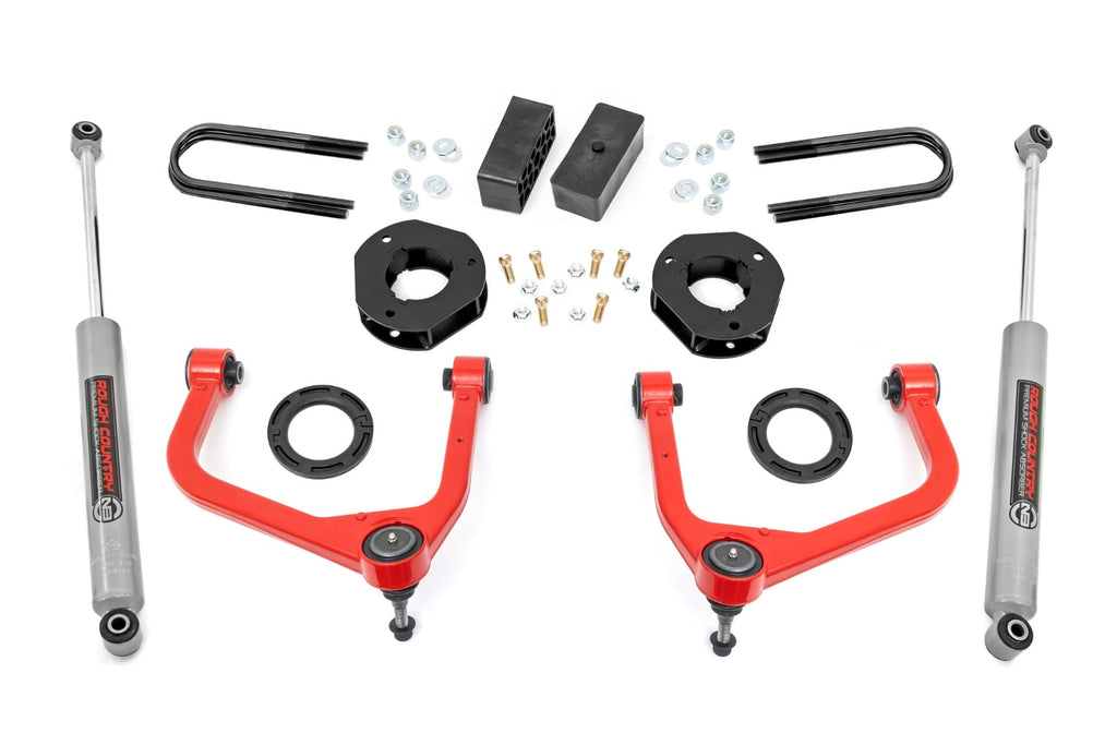 3.5 Inch Lift Kit | Mono Leaf Rear | GMC Sierra 1500 2WD/4WD (2019-2024) by Rough Country