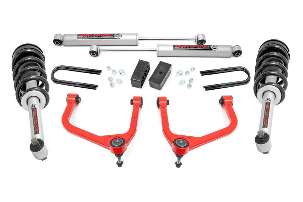 3.5 Inch Lift Kit | Mono Leaf Rear | N3 Struts | GMC Sierra 1500 (19-24) by Rough Country