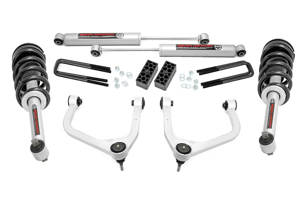3.5 Inch Lift Kit | N3 Struts | Chevy Silverado 1500 2WD/4WD (2019-2024) by Rough Country