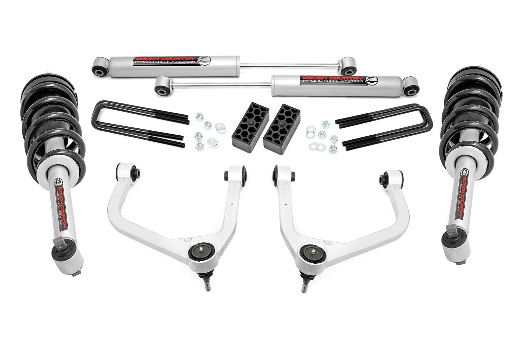 3.5 Inch Lift Kit | N3 Struts | Chevy Silverado 1500 2WD/4WD (2019-2024) by Rough Country