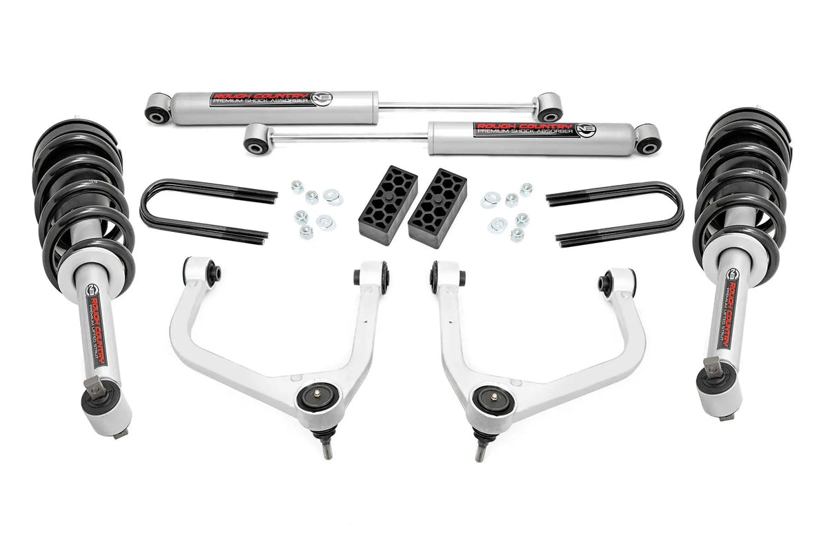 3.5 Inch Lift Kit | N3 Struts | Rear Mono Leaf | Chevy Silverado 1500 (22-24) by Rough Country