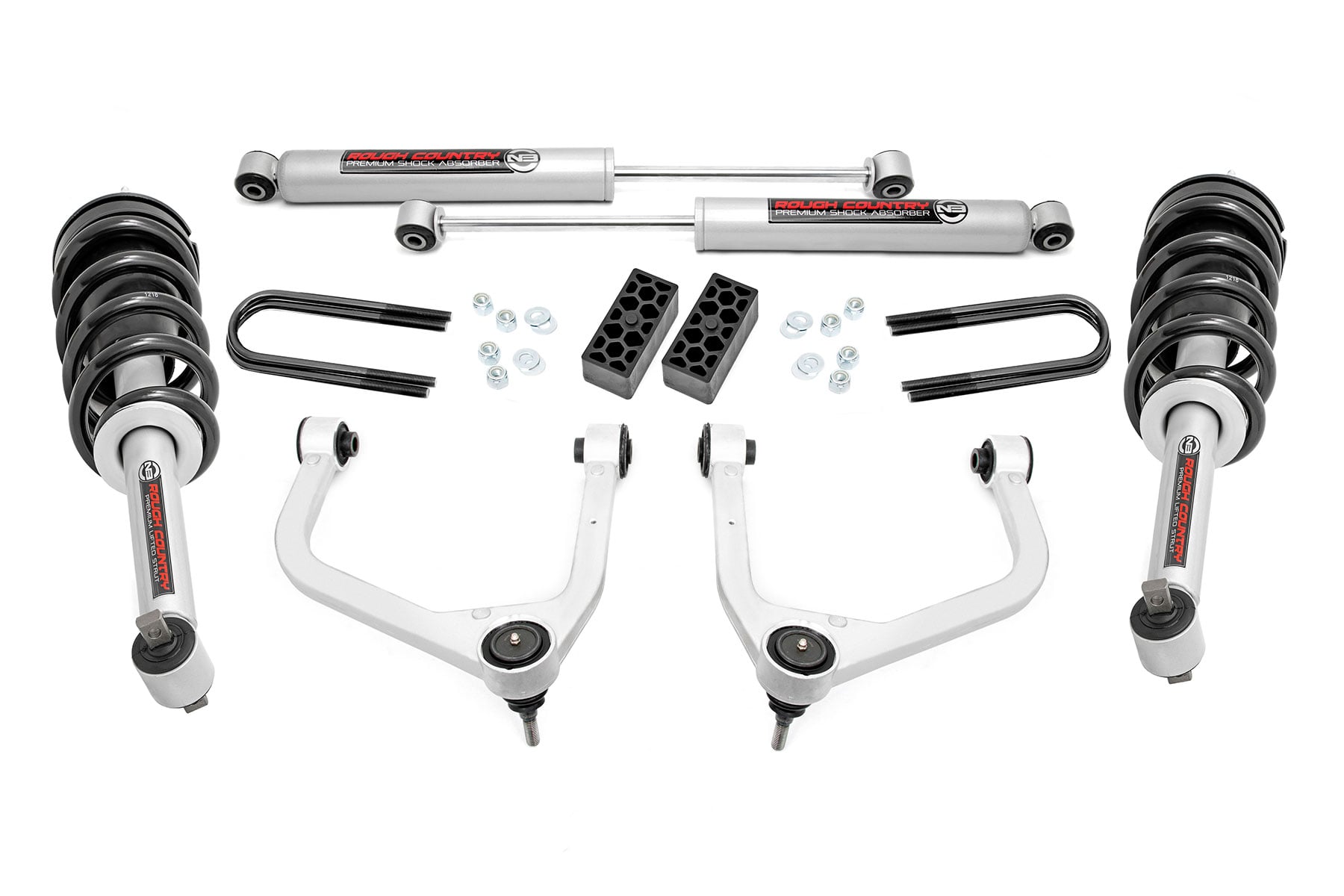 3.5 Inch Lift Kit | N3 Struts | Rear Mono Leaf | Chevy Silverado 1500 (22-24) by Rough Country