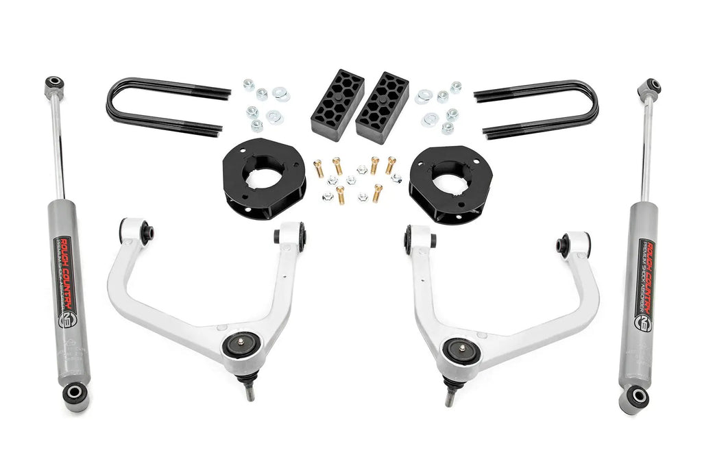 3.5 Inch Lift Kit | Rear Mono Leaf | Chevy Silverado 1500 2WD/4WD (2022-2024) by Rough Country
